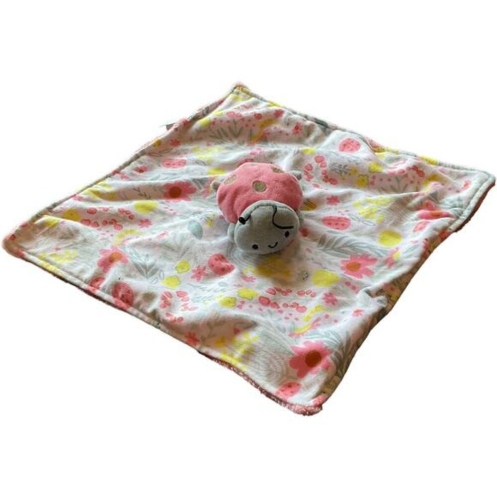 Carters Just One You Baby Lovey Security Blanket With Plush Ladybug